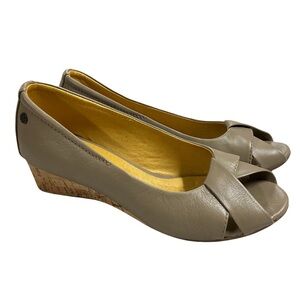 Bussola Incense Grey Open Toe Wedge, New in Box, EU Size 38